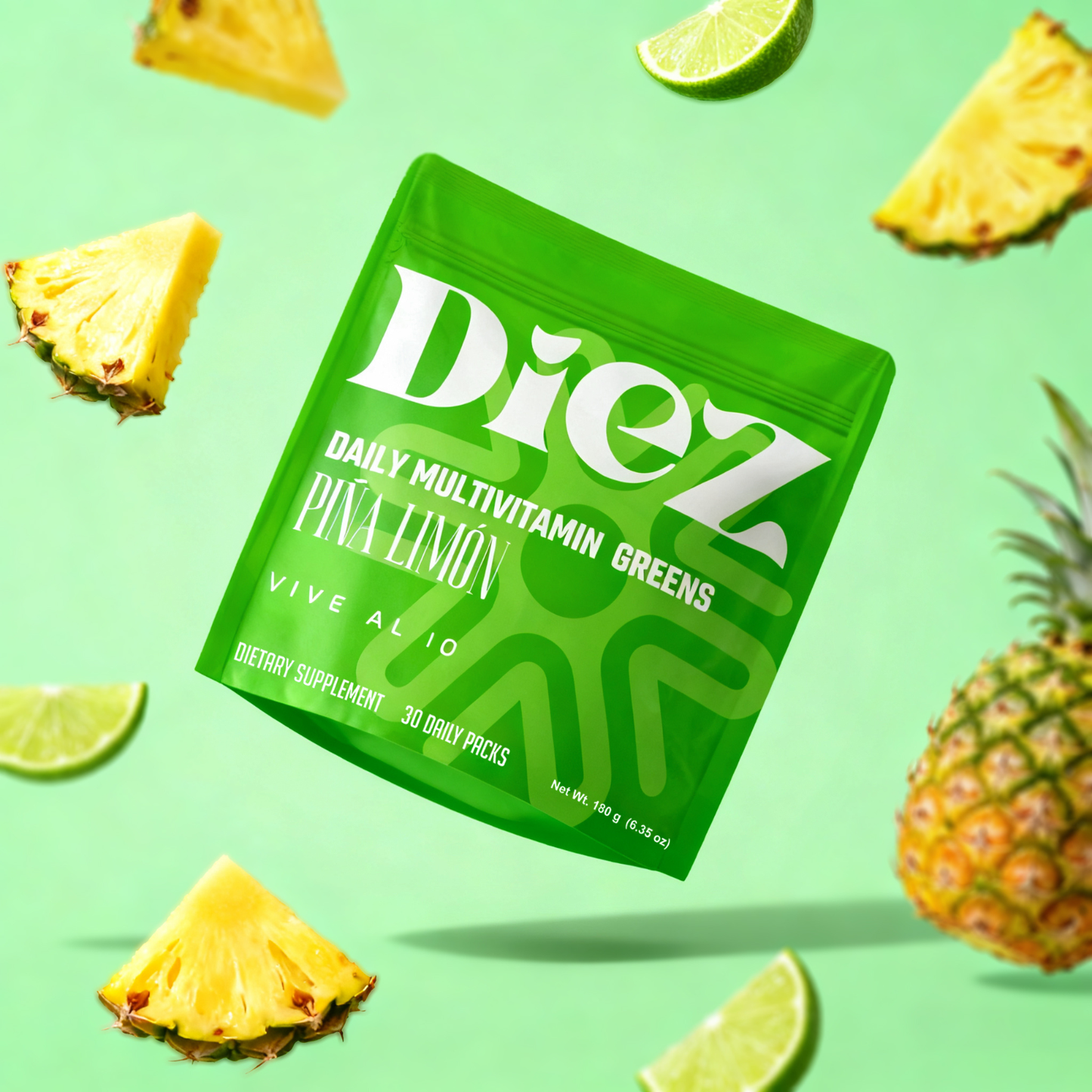 Gomitas Multivitamínicas con Vegetales – Sabor Piña Limón | Diez Salud™