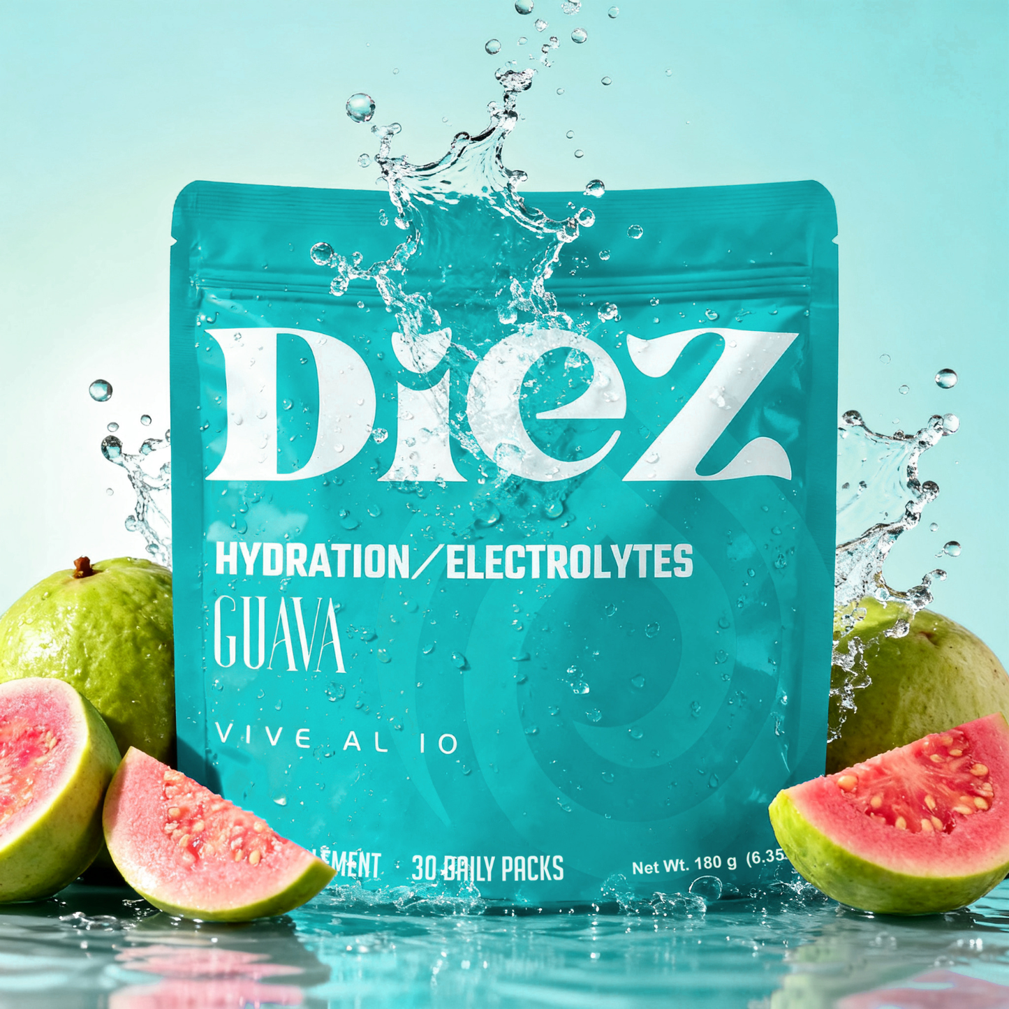 Gomitas de Hidratación con Electrolitos – Sabor Guayaba | Diez Salud™