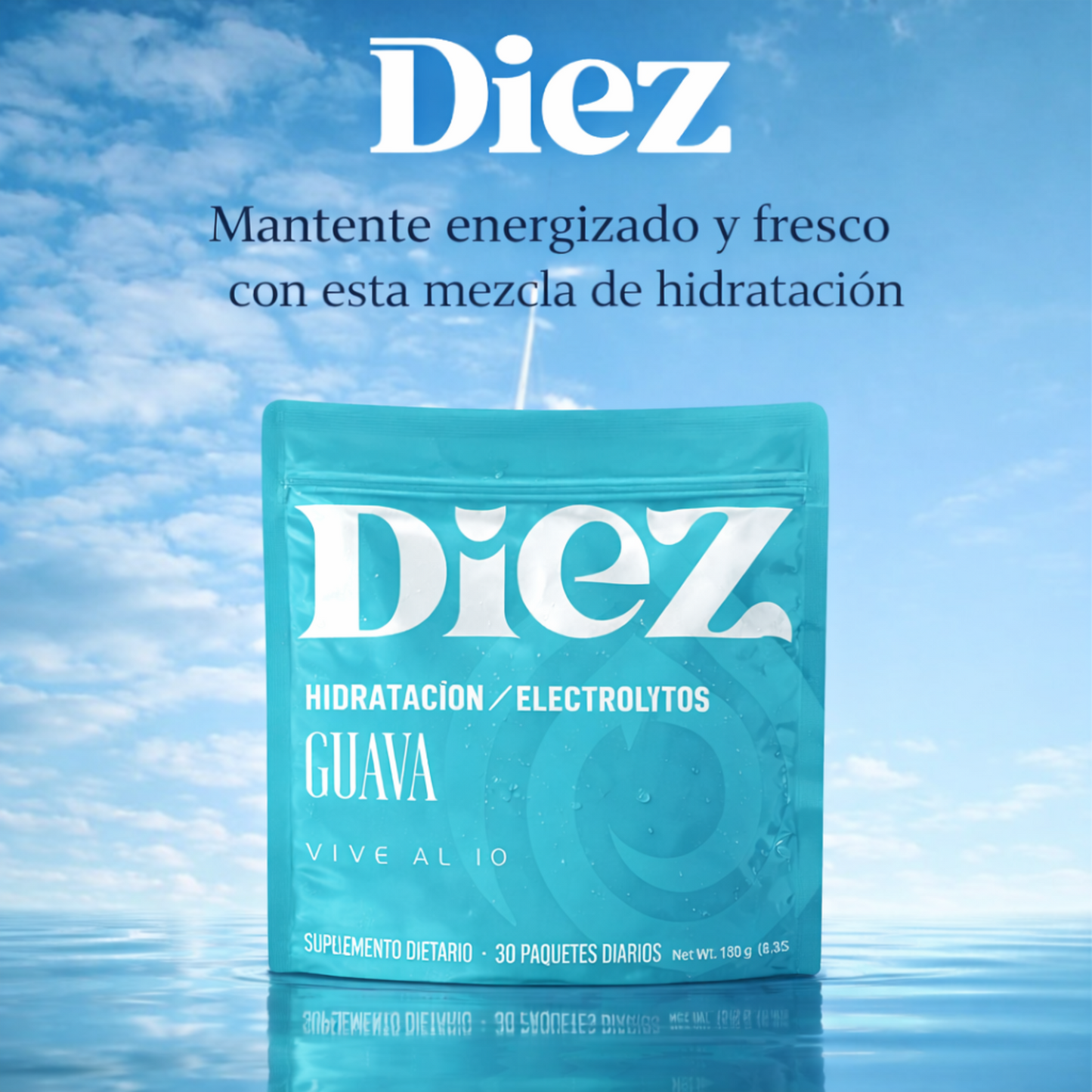 Gomitas de Hidratación con Electrolitos – Sabor Guayaba | Diez Salud™